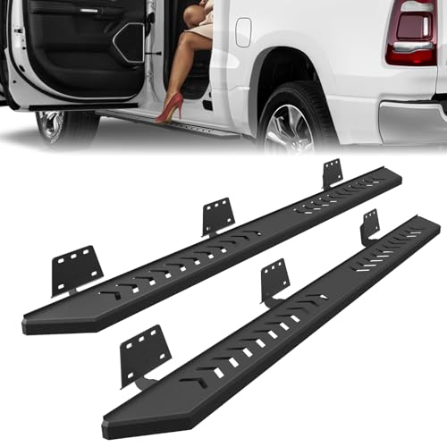 Peforway Running Boards Fit for Dodge Ram 1500 2019-2025 2026 New Body Side Steps Fit for Ram 1500 Crew Cab 4 Full-Size Door Model Step Bars NOT for Classic Model