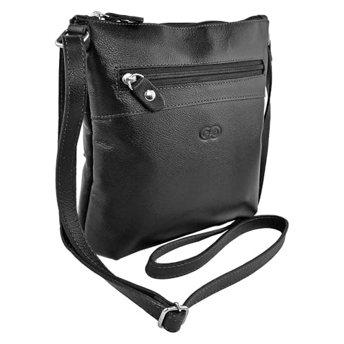 Bolsa Transversal CRAVO em Couro (Preto)