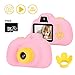 Produktbild HALOVIE Kinderkamera Kinder Kamera, 2 Zoll Bildschirm 8MP 1080P HD Digitalkamera mit 32GB TF-Karte Gurt USB-Kabel, aufladbare Selfie Fotoapparat Videokamera Geschenk für Kinder ab 3 Jahre Rosa
