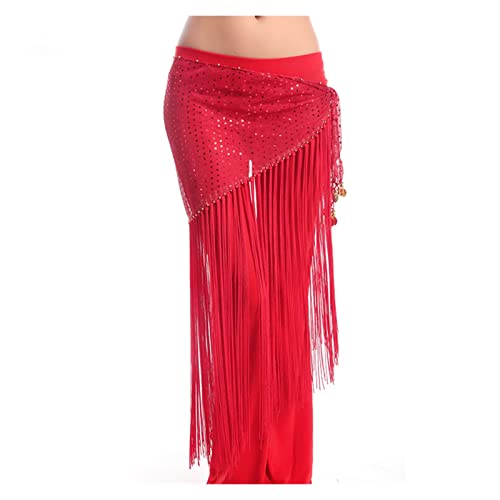 Lenço de quadril para dança do ventre 10 cores Acessórios de roupas para prática de dança do ventre