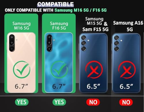 Image of COVERBLACK Flexible Rubber Case Back Cover for Compatible Model with Samsung M16 5G / F16 5G - Transparent