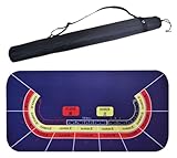 VEGIONES Professional Poker Mat Texas Hold'em 1.2/1.8 M Texas Poker Gaming Mat, Casino Poker Mat Game Tablecloth, Home Board Game Pad Durable Portable Playmat (Size : 1.8 m*0.9 m)