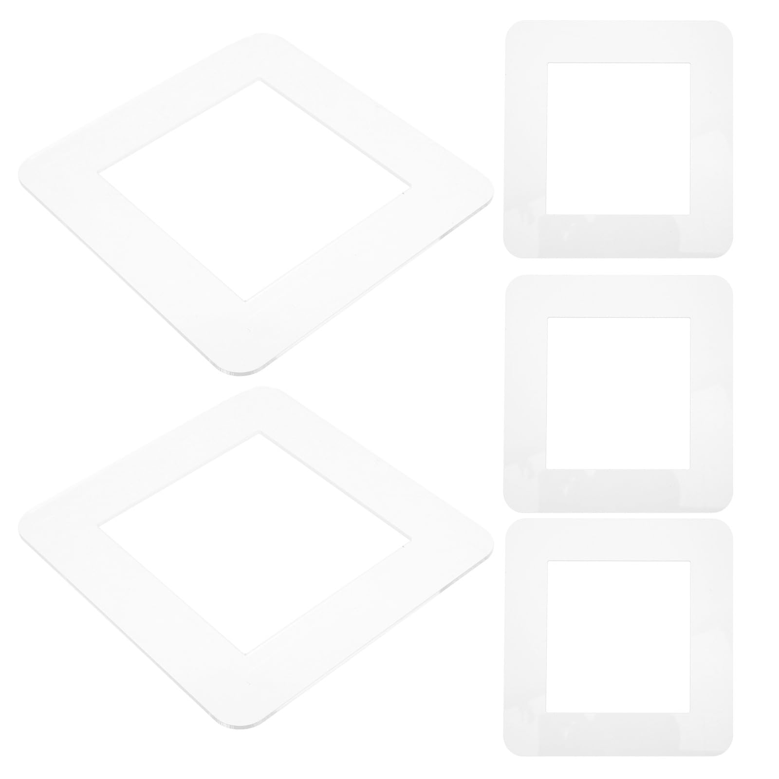 Placa de pared sin tornillos de acrílico para dormitorio y sala de estar pack de 5 unidades