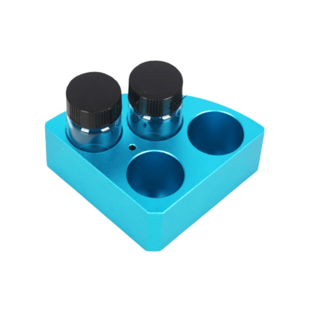 Bloque calefactor de baño seco de aluminio for botellas de muestras de laboratorio: módulo de calentamiento rápido con resistencia a altas temperaturas(30mL)