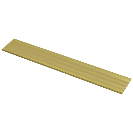 1/8" X 2" X 24" C360 Brass Flat Bar - Solid Brass Plate Stock For Machining & Crafting 10 thumbnail image