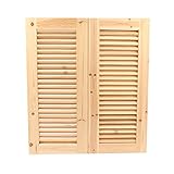 Cafe Swinging Doors Unfinished Louvered Saloon Swing Door with Auto Close Features Batwing Butler Do