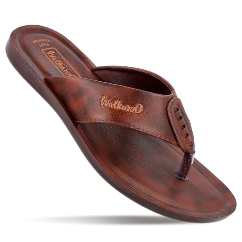 Image of WALKAROO WG5060 Mens Sandals for casual wear and regular use - Brown