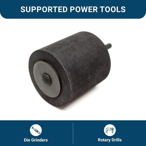 Benchmark Abrasives 2" X 2" Rubber Expanding Drum For Spiral Band With 1/4" Mandrel For Sanding Smoothing Shaping Polishing Groove Fiberglass Hard Wood #TOP5