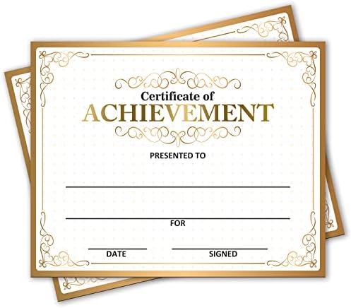 Award Certificates - Certificate of Achievement for Students, School Graduation Ceremony, Kindergarten Preschool certificates of Completion - 25 Award Certificates (aa02)