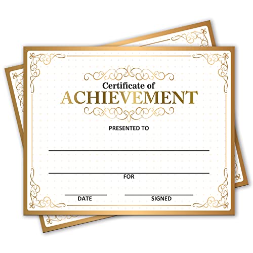 Award Certificates - Certificate of Achievement for Students, School Graduation Ceremony, Kindergarten Preschool certificates of Completion - 25 Award Certificates (aa02)