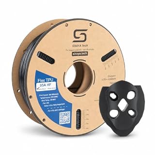 Siraya Tech Flex TPU 95A HF 3Dフィラメント、超高速、マットブラック、1kg。