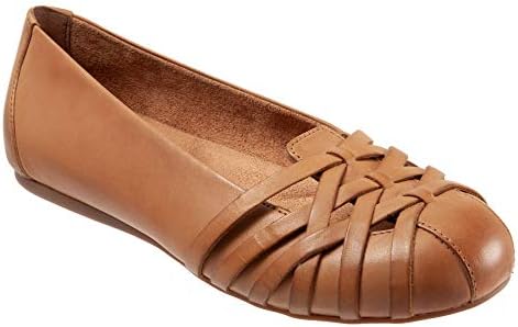 SoftWalk Women's St Lucia Ballet Flat, Saddle, 10.5 Narrow | Image 3