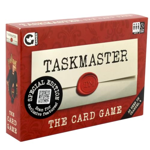 Ginger Fox Taskmaster Card Game | Special Edition | Compete in Silly Tasks From The Show | Great Family Fun | Hilarious Gameplay | Gift Idea For Ages 8+ | Fun Party Game