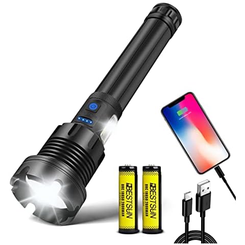 LUXNOVAQ 300000 Lumens Rechargeable Torch Cover