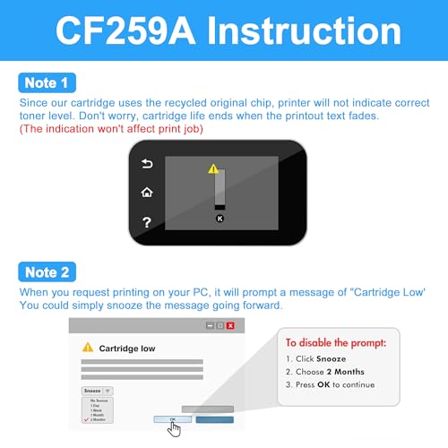 LCL Compatible Toner Cartridge (With CHIP) 59A CF259A CF259X Replacement for HP LaserJet Pro M404 M404dw M404dn M404n M428 M428dw M428fdw M428fdn Pro M304 M428M Enterprise M406 M406dn M430 M430f - Image 2