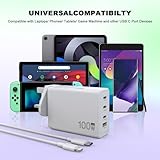 100W USB C Travel Charger ：GaN Charger for MacBook Air/Pro Charger 2023 2022 2021 2020 2019 16 15 14 13 Inch,Apple/iphone/ipad/Samsung/Lenovo/Dell/Asus/HP，Universal Type C Laptop Power Cord Adapter - Image 6