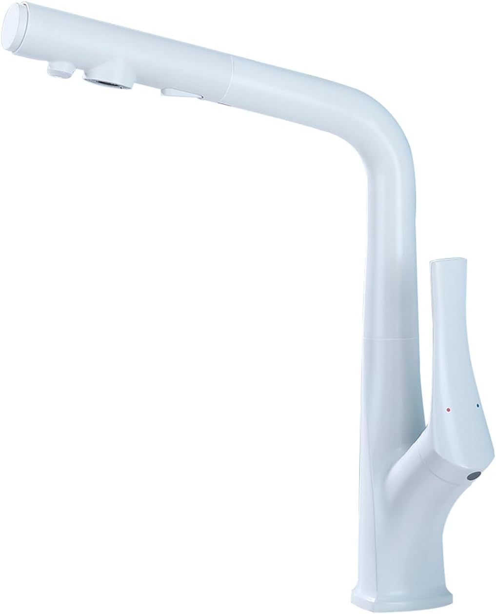 3 Way Kitchen Tap with Pull Out Spray White Mixer Faucet for Drinking Water Kitchen Sink Water Filter Tap Versatile Kitchen Taps for Home Use
