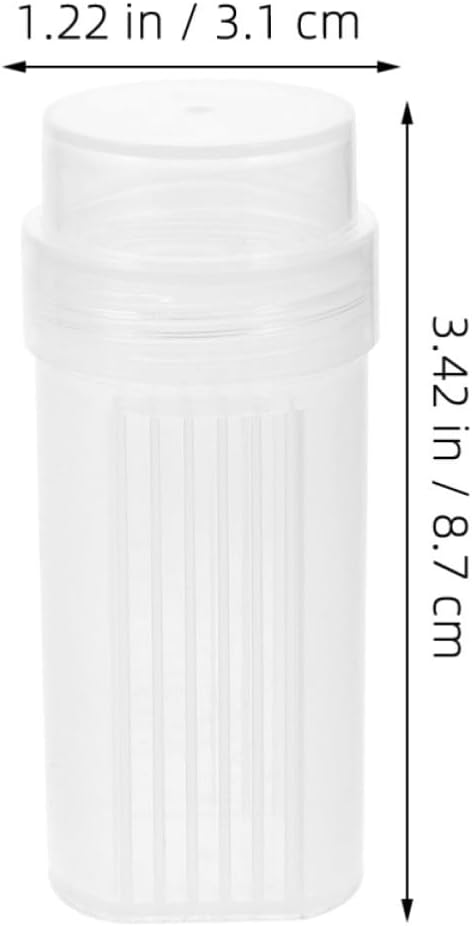 Vaguelly 10pcs Plastic Slide Staining Jars with 5-slide Holder Rack High Transparency Lab Staining Equipment for Microscope Slide Storage and Laboratory Experiments