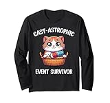 Cast-Astrophic Event Survivor Broken Arm Gifts For Kids Long Sleeve T-Shirt