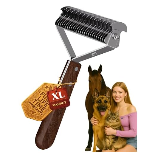 Extra Large Dual-Sided Rake for Pets