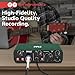 Pyle USB Audio Interface for Recording, Streaming & Podcasting – 2 Inputs 2 Outputs, 48V Phantom Power, 24bit/192kHz ASIO, Studio-Quality Sound, Rugged Metal Chassis - Compatible with Windows/Mac