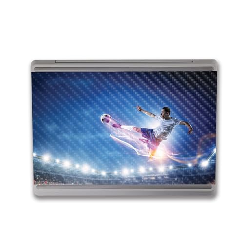 Image of MightySkins Carbon Fiber Skin Compatible with Microsoft Surface Laptop Go 3 (2023) Full Wrap Kit - Super Kick | Protective, Durable Textured Carbon Fiber Finish | Made in The USA