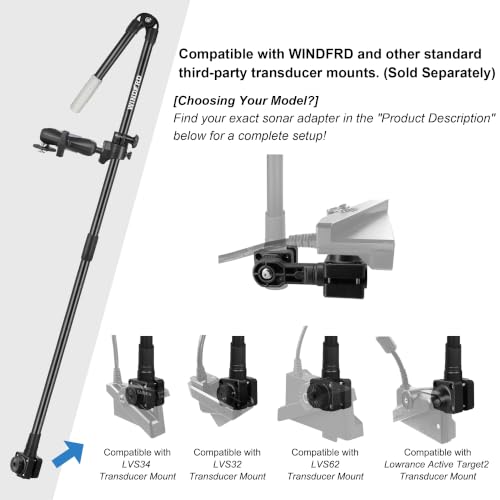 Image of Aluminum Live Sonar Scope Transducer Pole DIY for Kayak Boat