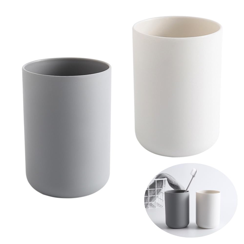 SITAKE 4er Set Zahnputzbecher - Stabile Plastikbecher Für Badezimmer & Reise