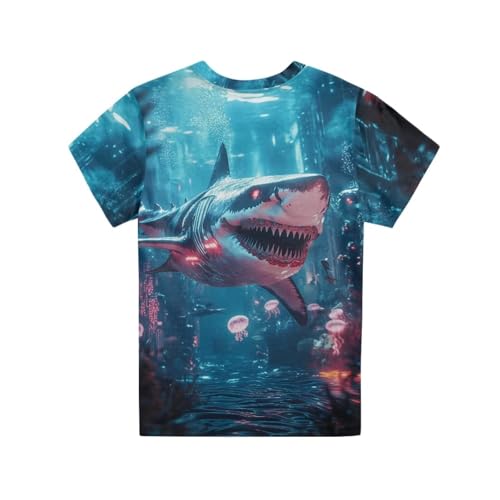 Image of Xhuibop Kids T Shirts for Boys Size 3-16 Girls Short Sleeve Sportswear Active Tops