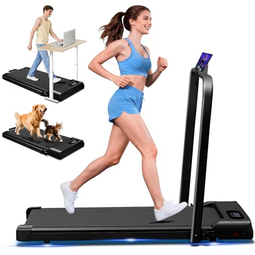 NXSCI Walking Pad with Handle Bar, 2.5HP Walking Pad Treadmill, 3 in 1 Portable Under Desk...