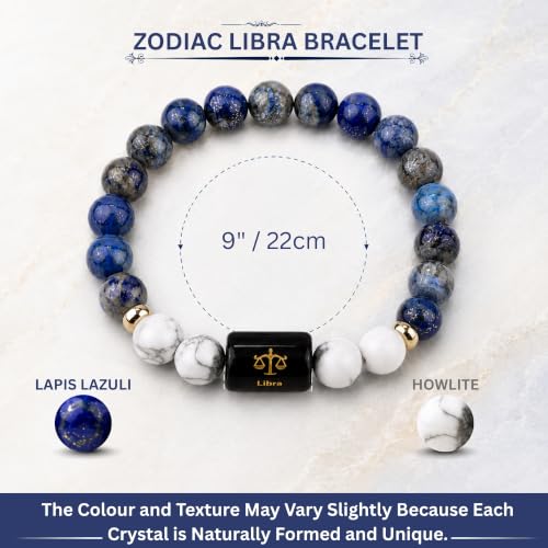 Image of Rashi Bracelet for Men & Women | Original Certified Healing Crystal for Confidence, Motivation & Positive Energy | Zodiac Bracelet for Men & Women | Astrology Gift For Everyone