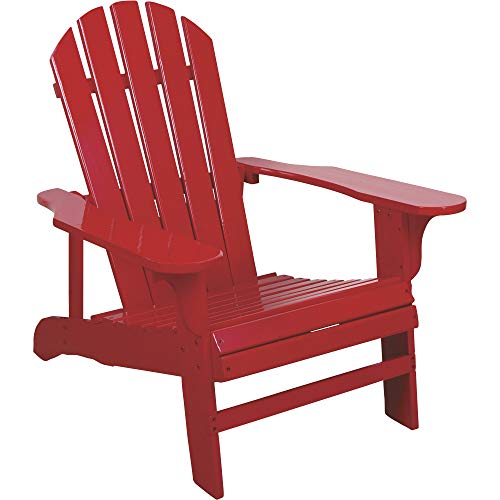 Leigh Country TX 94050 Adult Adirondack Chair, Red