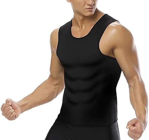 NOVECASA Chaleco Sauna Hombre Neopreno Sudoración Tank Top para Transpirar Quema Grasa Culturismo Abdome Adelgaz (M, Chaleco)