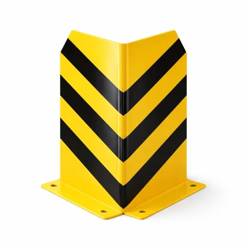 toolmate Lagerschutz Eckschutz Stahl Rammschutz Winkel & Rammecke Anfahrschutz für Regal Hochregal Einfahrt Hof und Garage (40 cm Höhe)