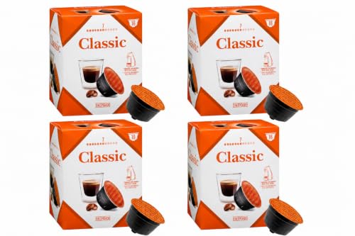 Café en Cápsulas Classic Hacendado (compatible con dolce gusto) 16 cápsulas - Pack 4