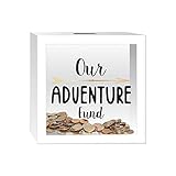 🌈 Durch die herausnehmbare Rückwand sowie den extra breiten bzw. tiefen Rahmen (Außenmaß: 17 x 17 x 5 cm / Innenmaß: 14.5 x 14.5 x 4 cm,) hast du die Möglichkeit das Sparschwein selbst zu befüllen und deine eigene Ideen zu verwirklichen.