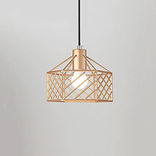 Luce a Sospensione, Lampada a soffitto a Cesto Geometrico a Cesto, Decorazioni per la Camera da Letto per la Camera da Letto, corridoi, corridoi, ristoranti, Luce appesa (f)