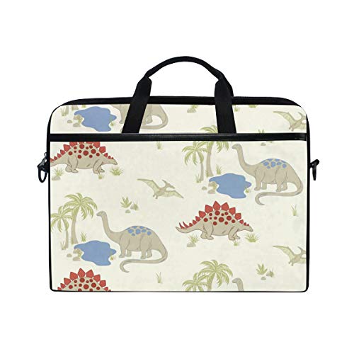 Sac ordinateur portable dinosaure palmier à bandoulière souple