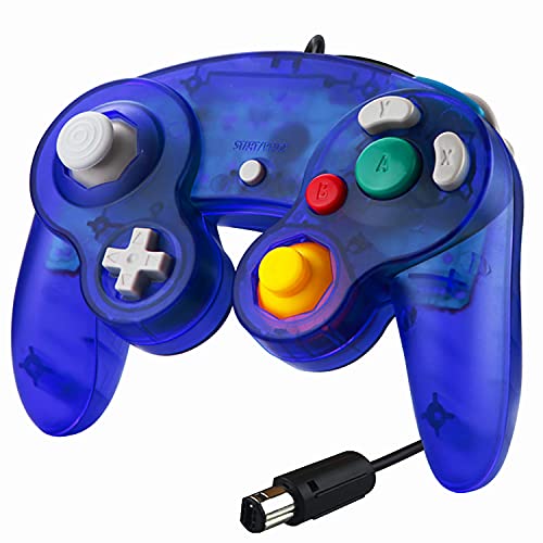 SONVIEE Manette Filaire pour Gamecube,Contrôleur NGC Manette de Gamecube Classique GC Game Cube NGC, Compatible avec Gamecube Wii U Switch PC Super Smash Bros