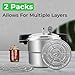 Gadget Beyond Stainless Steel Canning Rack for Pressure Canner & Cooker - Compatible with Presto, All American & More, 11-Inch 2 Pack