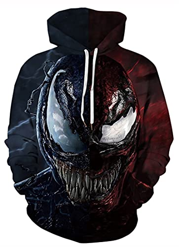 Takyojin Sudadera con Capucha para Hombre película 3D Escena Que Imprime otoño e Invierno Top Casual de Moda,Fantasma 1/XXL