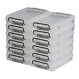 JEJアステージ 収納ボックス NWボックス M-1 クリア 奥行44.3×高さ8.4×幅29.5cm 12個セット DIY 工具 日本製 小物 コンテナ 玩具