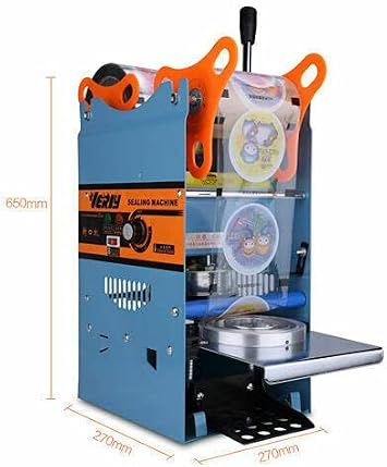 110V Cup Sealing Machine Manual Electric Cup Sealing Machine Cup Sealer for Milk Tea Coffee Smoothies