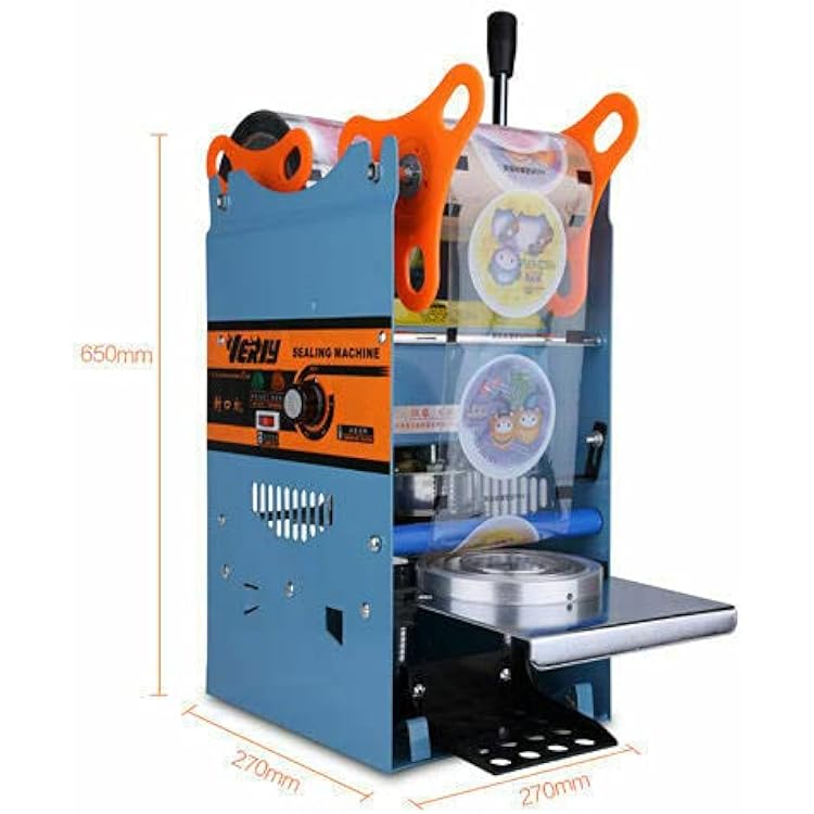 110V Cup Sealing Machine Manual Electric Cup Sealing Machine Cup Sealer for Milk Tea Coffee Smoothies