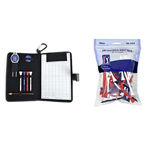 PGA Tour Leather Golf Organiser with Accessories Cover