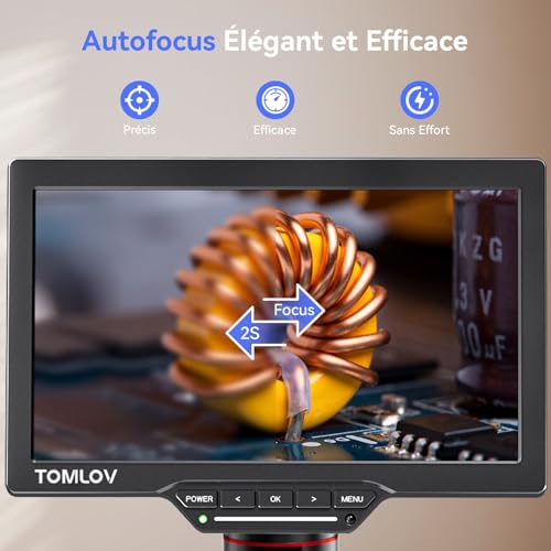 Loupe HDMI pour circuits imprimés TOMLOV TM3K-AF, la solution contre la fatigue oculaire