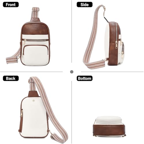 Image of FOXLOVER Quilted Crossbody Bags for Women Vegan Leather Boho Purses Shoulder Handbags with Tassel