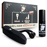 Beard & Hair Booster Kit for Men – 0.5mm Growth Roller + Boost Serum – Stimulates Natural Hair Growth, Thicker Fuller Beard – Cruelty Free