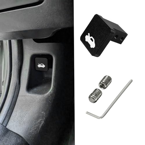 Lyxheth Hood Latch Release Handle Cable Repair Kit Hood Release Handle Replacement Heavy Duty Billet Hood Latch Release Cable Repair Kit Hood Latch Release Pull Handle for Honda Civic CR-V (Black)