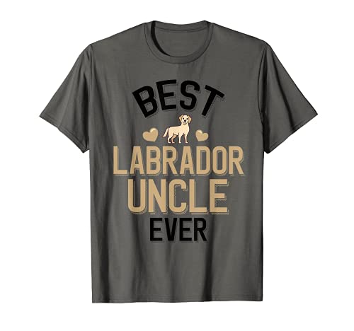 Hombre Best Labrador Uncle Ever Cute Yellow Lab Family Camiseta